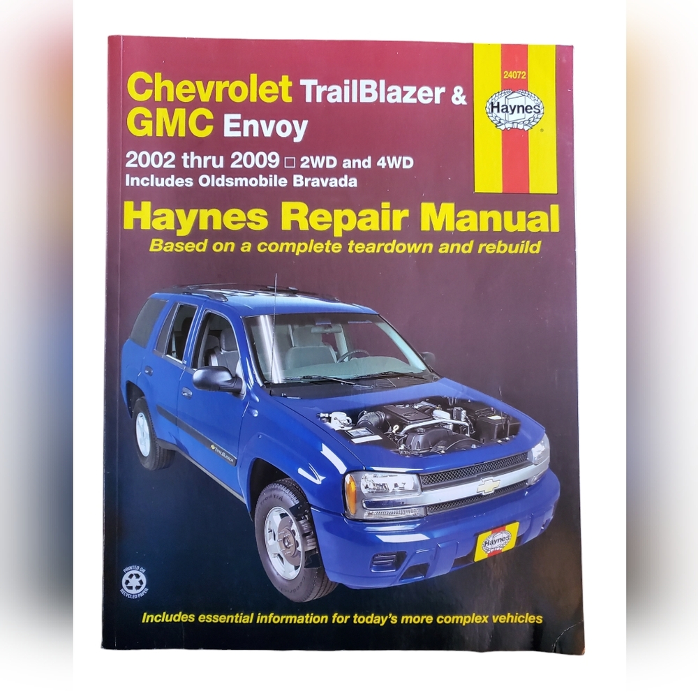 Haynes 24072 Manual Repair for Chevrolet Trailblazer and GMC Envoy 2002 - 2007